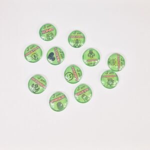Glass Dome Fridge Magnets (Set of 5)